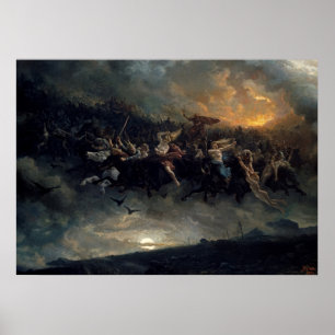 The Wild Hunt Of Odin by Peter Nicolai Arbo Poster