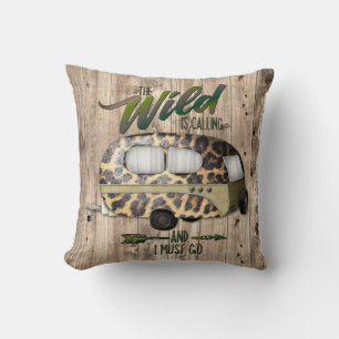 The Wild Is Calling And I Must Go Camping Cushion