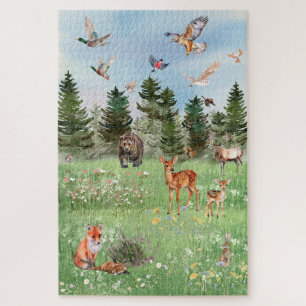 The Wild Life of Forest Animals Jigsaw Puzzle