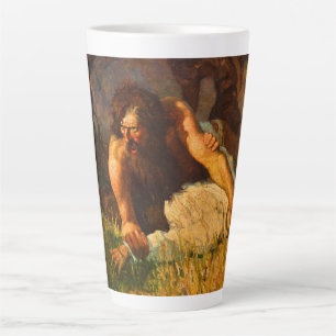 The Wild Man of Tabor Island by N. C. Wyeth Latte Mug