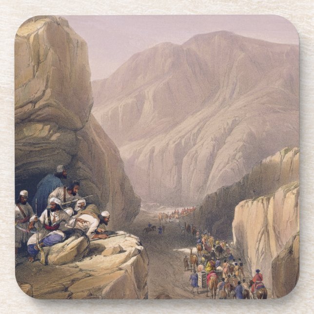 The Wild Pass of Siri-Kajoor, from 'Sketches in Af Coaster (Front)