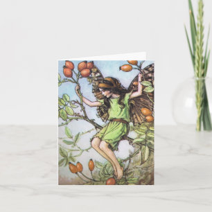 The Wild Rose Hip Fairy - Customised Card