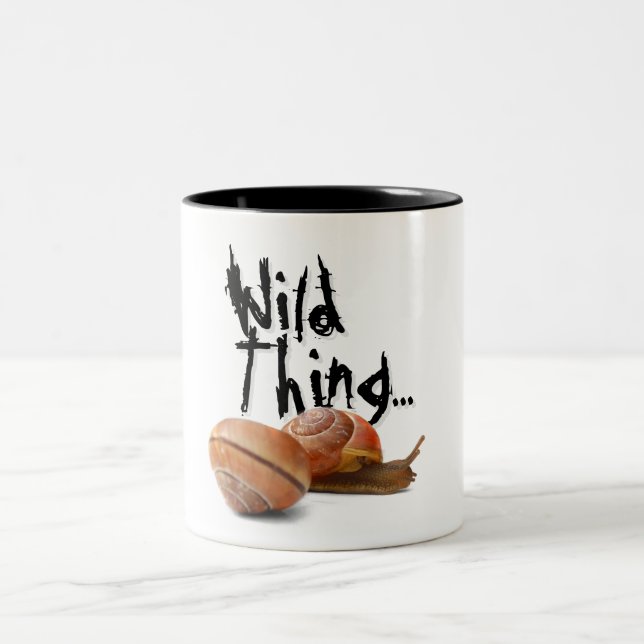 The wild side of a snail Two-Tone coffee mug (Center)