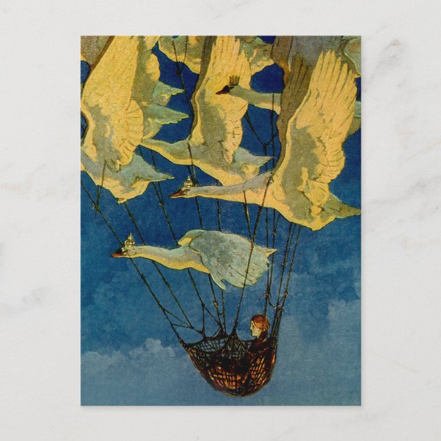 “The Wild Swans” by Harry Rountree Postcard (Front)