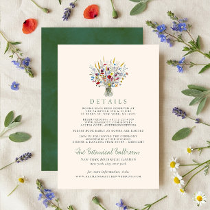 The Wildflower Meadow Wedding Suite - Enclosure Card