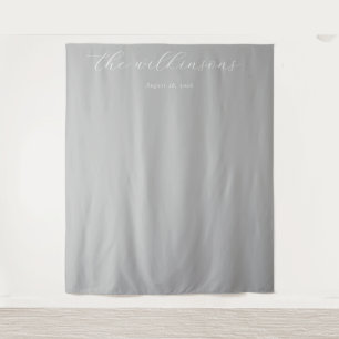 The Wilkins Elegant Grey Minimalist Tapestry