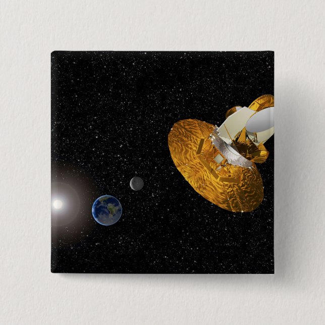 The Wilkinson Microwave Anisotropy Probe 15 Cm Square Badge (Front)