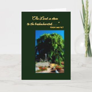 The Willow Weeps Sympathy Greeting Card