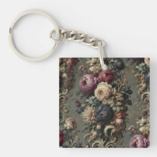 The Wilted Vigil – Gothic Floral Key Ring