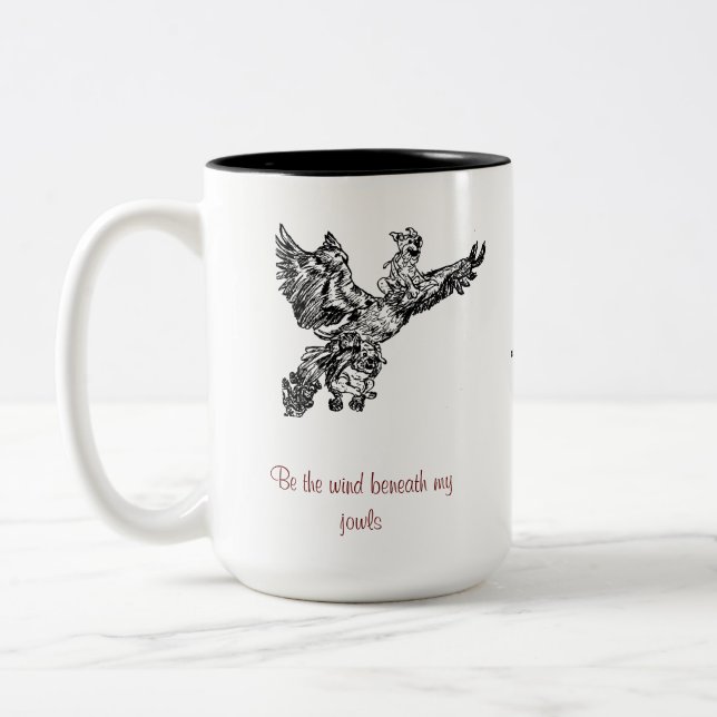 The wind beneath my bulldog jowls Mug (Left)