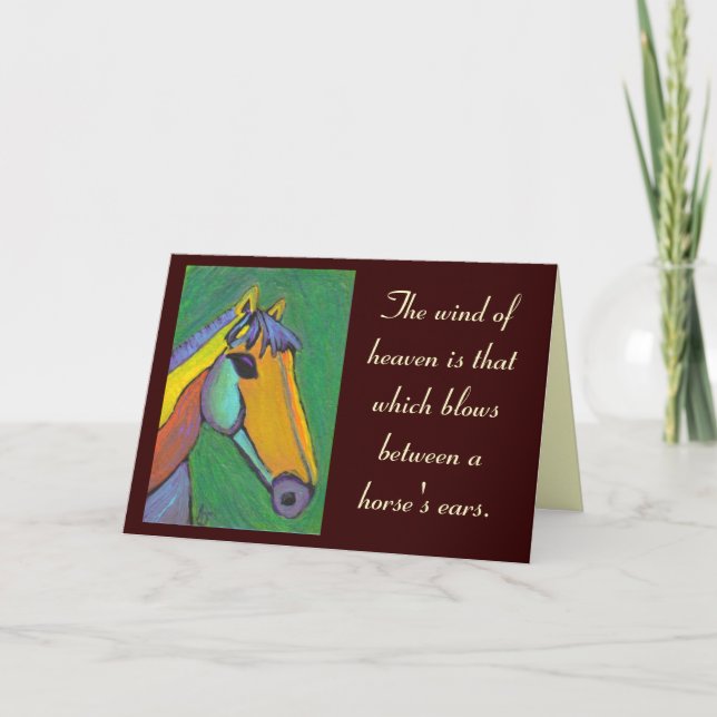 The wind of heaven... - greeting card (Front)