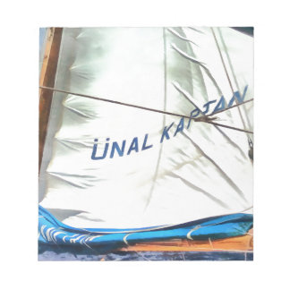 The Windblown Sails Of Unal Kaptan Acrylic Art Notepad