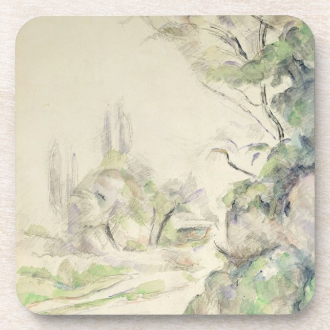 The Winding Road, c.1900-06 (w/c on paper) Coaster (Front)