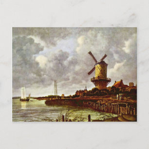 The Windmill At Wijk Bij Duurstede [1]. By Jacob I Postcard