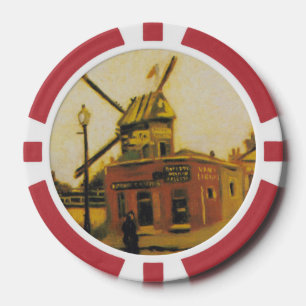 The Windmill of Galette by Vincent van Gogh Poker Chips
