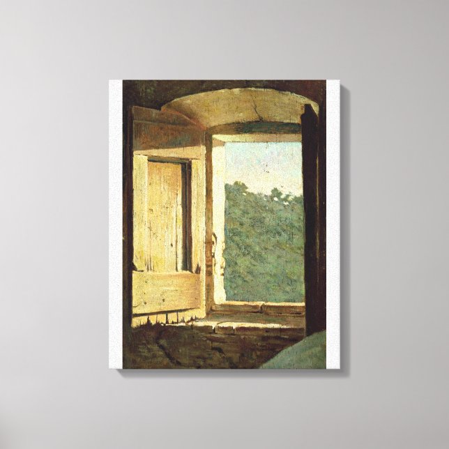 The Window (oil on canvas) Canvas Print (Front)