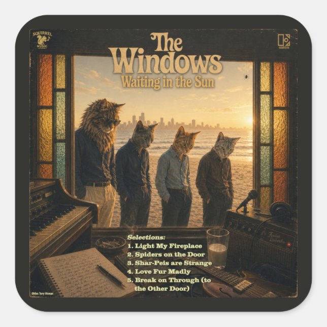The Windows Album: a Parody Square Sticker (Front)