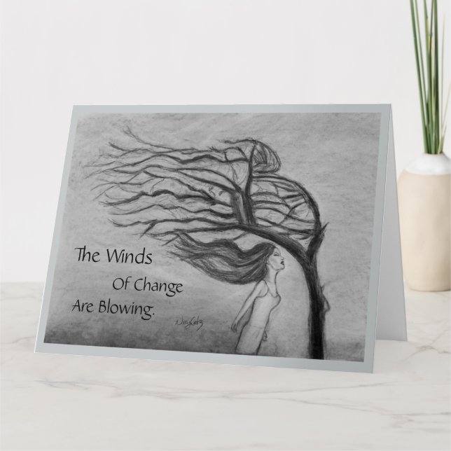 The Winds of Change - Blank Inside - Card (Front)