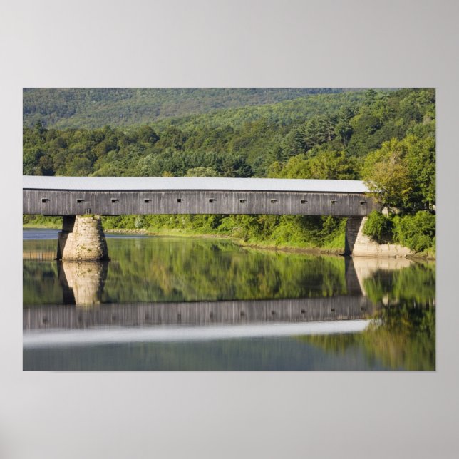 The Windsor-Cornish Covered Bridge spans the Poster (Front)
