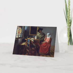 The Wine Glass, Jan Vermeer Card
