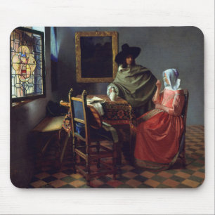 The Wine Glass, Jan Vermeer Mouse Mat
