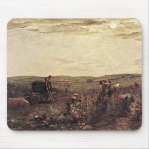 The Wine Harvest in Burgundy, 1863 Mouse Mat