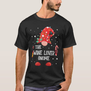 The Wine Lover Gnome Matching Family Christmas T-Shirt