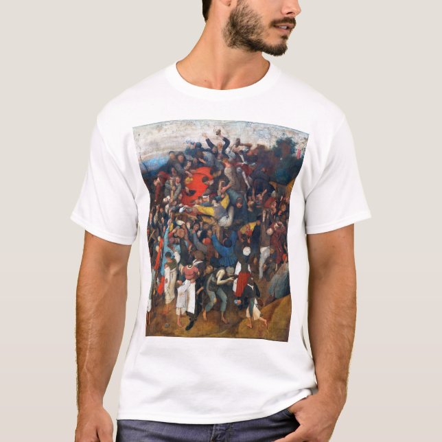 The Wine of Saint Martin's Day, Pieter Bruegel T-Shirt (Front)