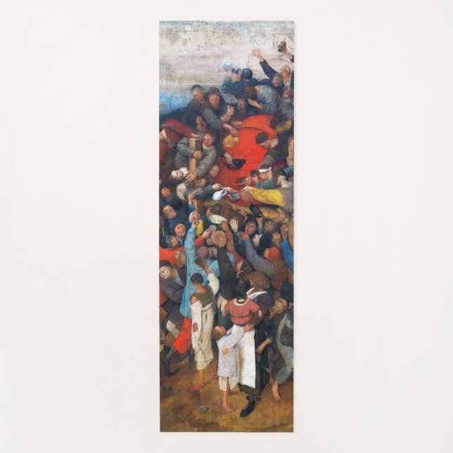 The Wine of Saint Martin's Day, Pieter Bruegel Yoga Mat (Front)