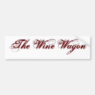 The Wine Wagon Bumper Sticker