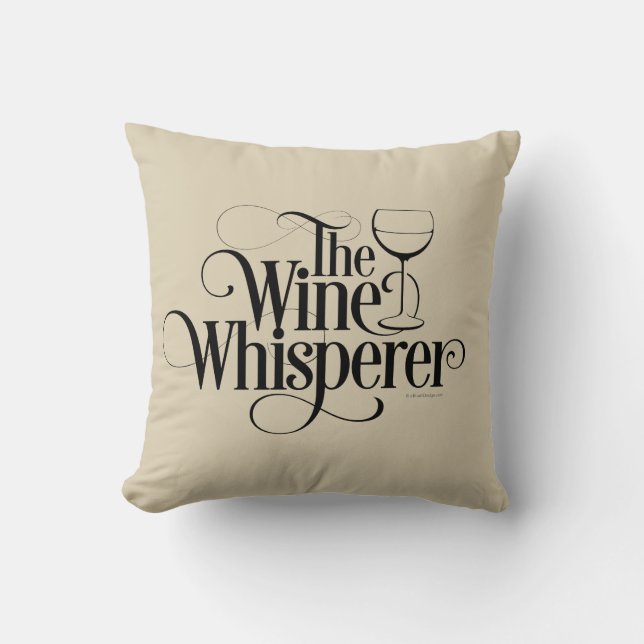 The Wine Whisperer Cushion (Front)