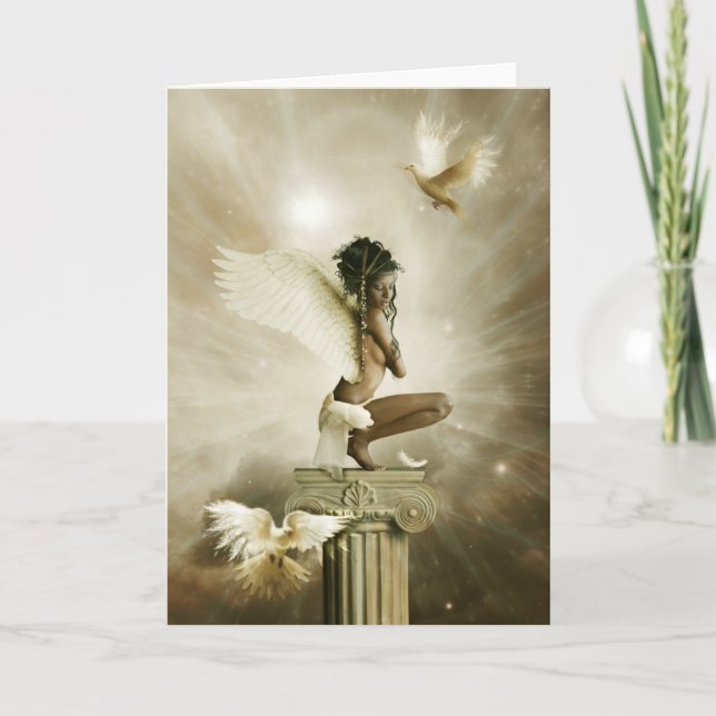 the winged being card (Front)