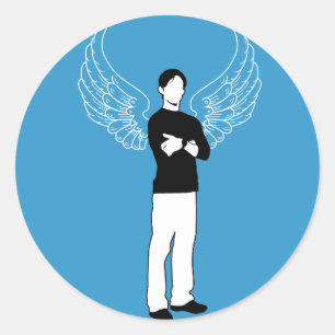 The Winged Borrower Classic Round Sticker