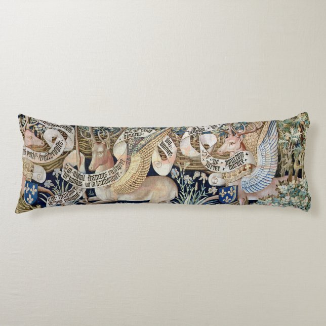 The Winged Deer (tapestry) Body Cushion (Front)