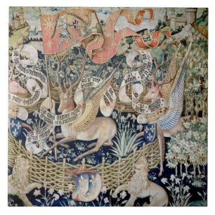 The Winged Deer (tapestry) Tile