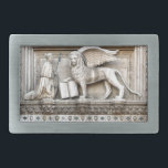 The Winged Lion of Saint Mark Belt Buckle<br><div class="desc">The winged Lion of Saint Mark is placed above the entrance of the Doge's Palace facing the Saint Mark's Square from Venice,  Italy.</div>