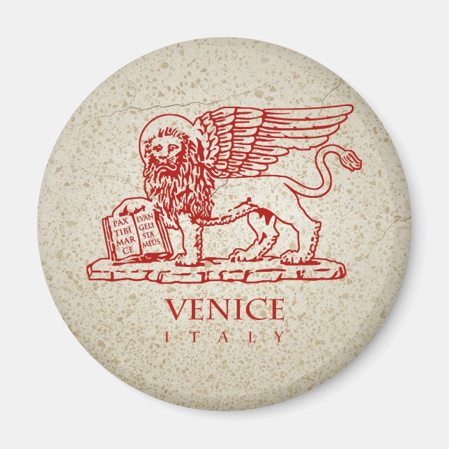 The Winged Lion of Saint Mark Magnet (Front)