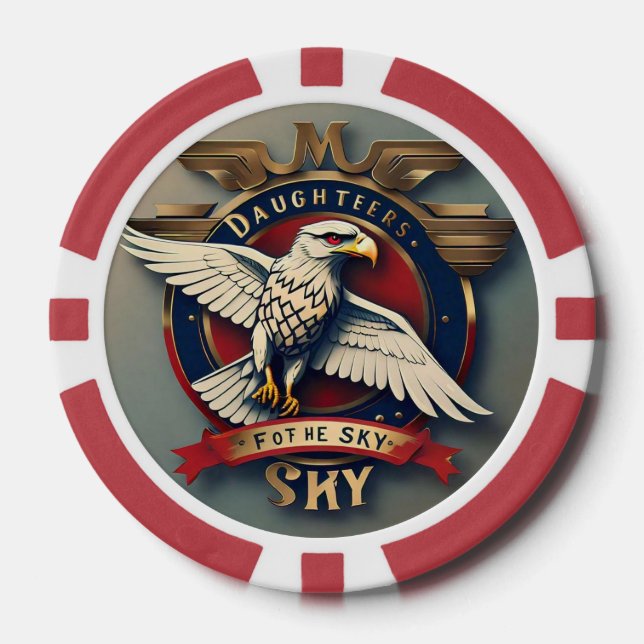 "The Winged Women" Poker Chips (Front)