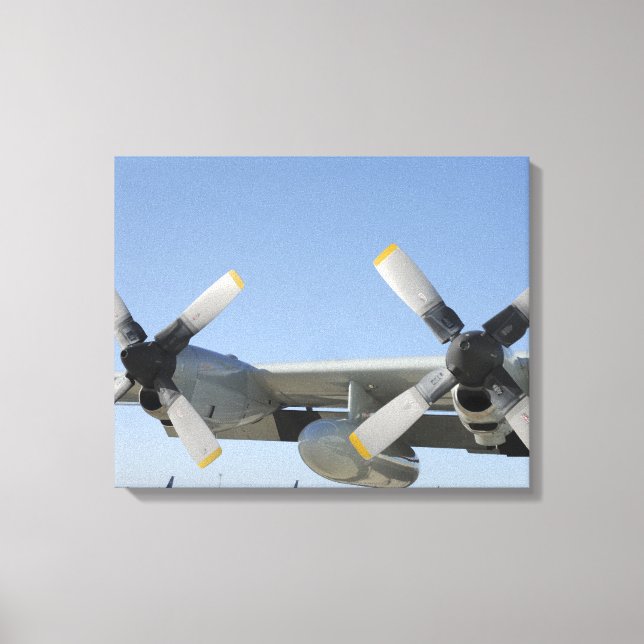 The wings of an LC-130 Hercules Canvas Print (Front)