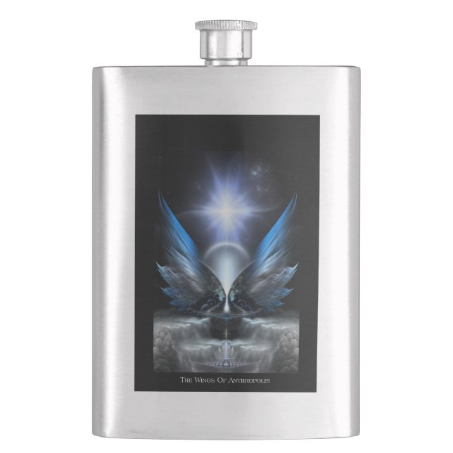The Wings Of Anthropolis Classic Flask (Front)