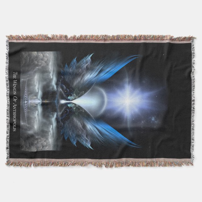 The Wings Of Anthropolis Throw Blanket (Front)