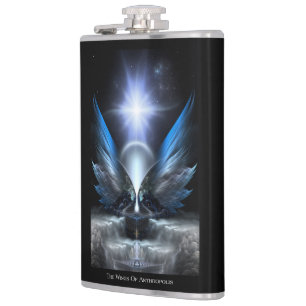 The Wings Of Anthropolis Vinyl Wrapped Flask 8oz