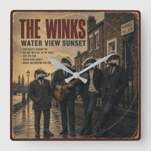 The Winks: a parody Square Wall Clock