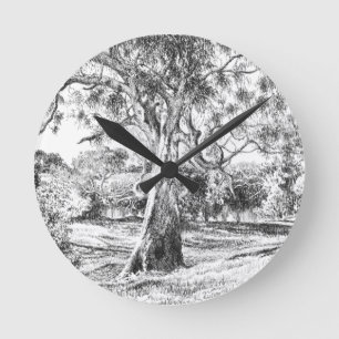 The Winnie the Pooh Tree - Cushion Round Clock