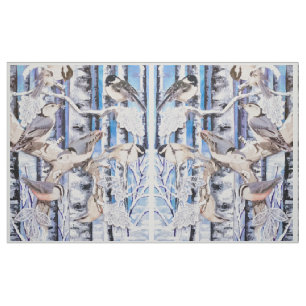 The Winter Birds Fabric