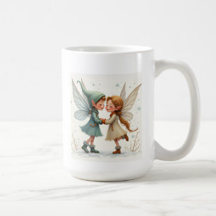 The winter fairy of a pair Mugs