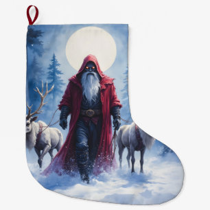 The Winter King Arrives. Large Christmas Stocking