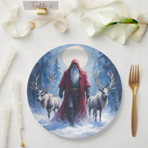 The Winter King Arrives. Paper Plate
