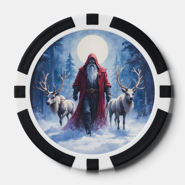 The Winter King Arrives.  Poker Chips (Front)