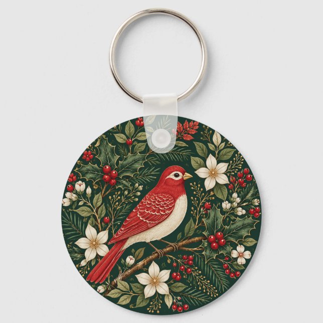 The Winter Songbird’s Solace Key Ring (Front)